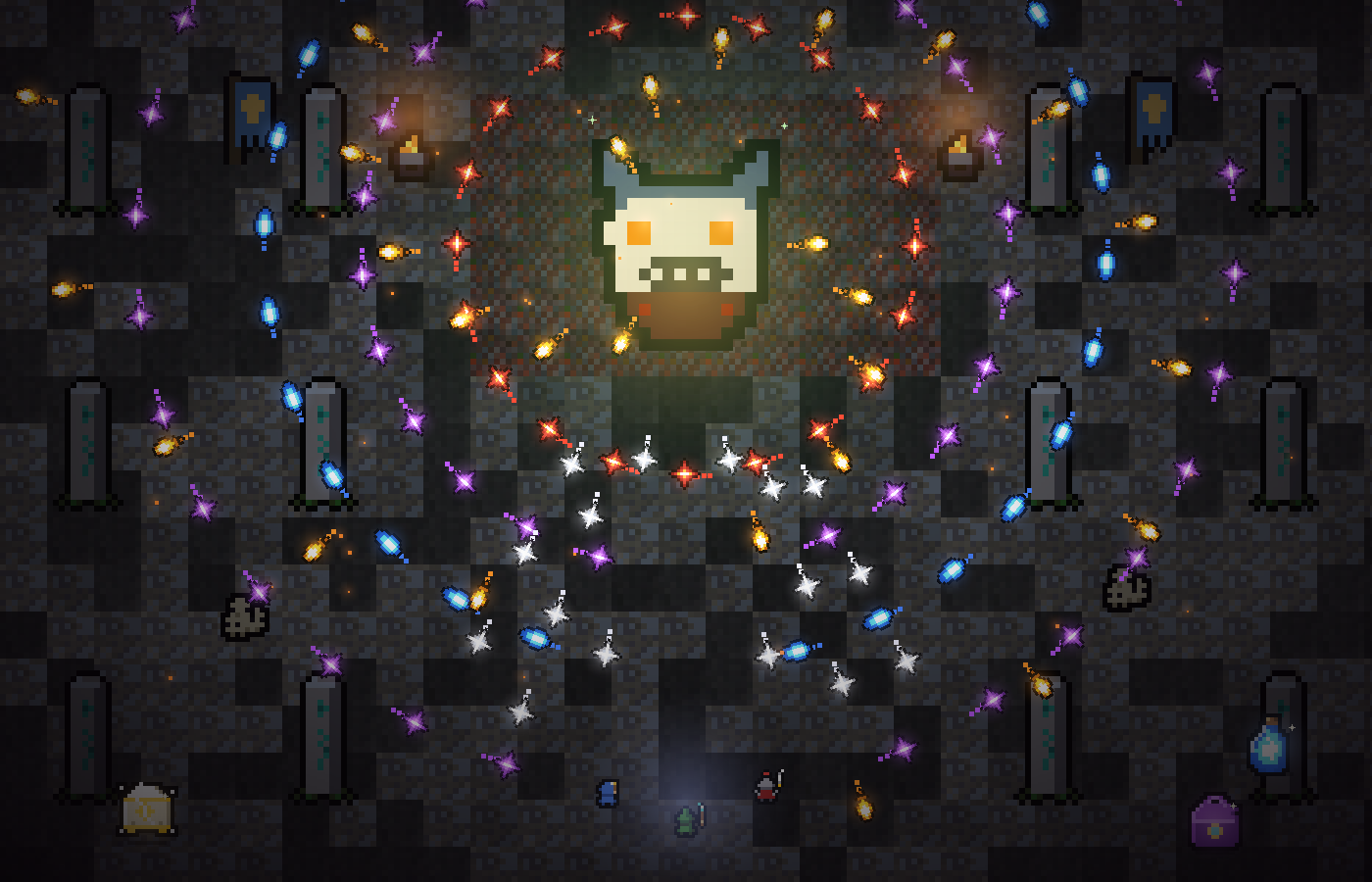 A line of the Fallen Lands' bosses, the Sundered King's Sworn